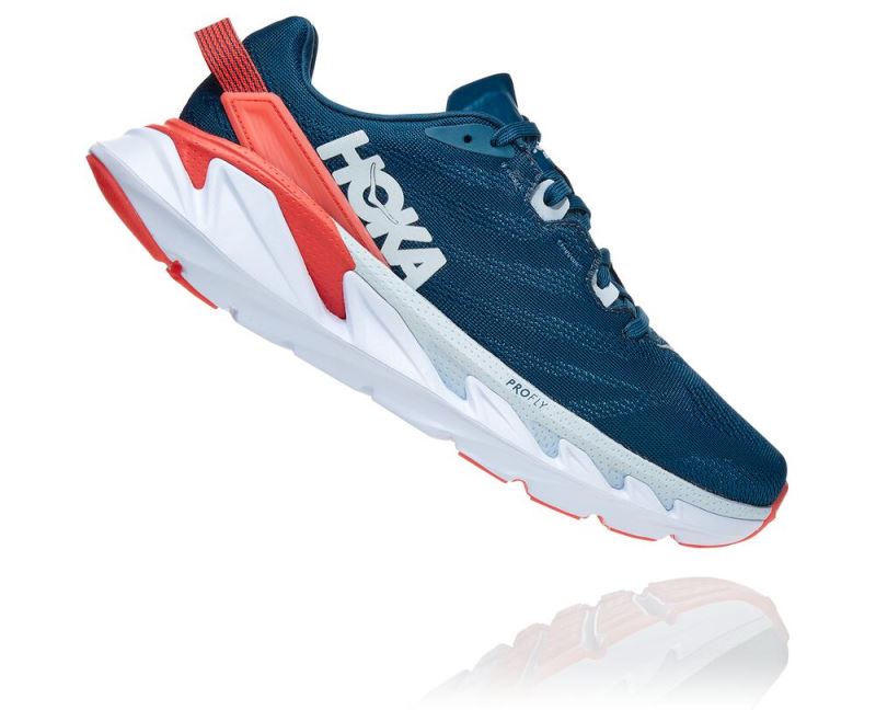 Hoka One One Elevon 2 - Sapatilhas De Treino Mulher Azuis / Coral | PT-G3abs0D